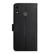 For Honor 9X Lite Genuine Leather Fingerprint-proof Horizontal Flip Phone Case(Black)