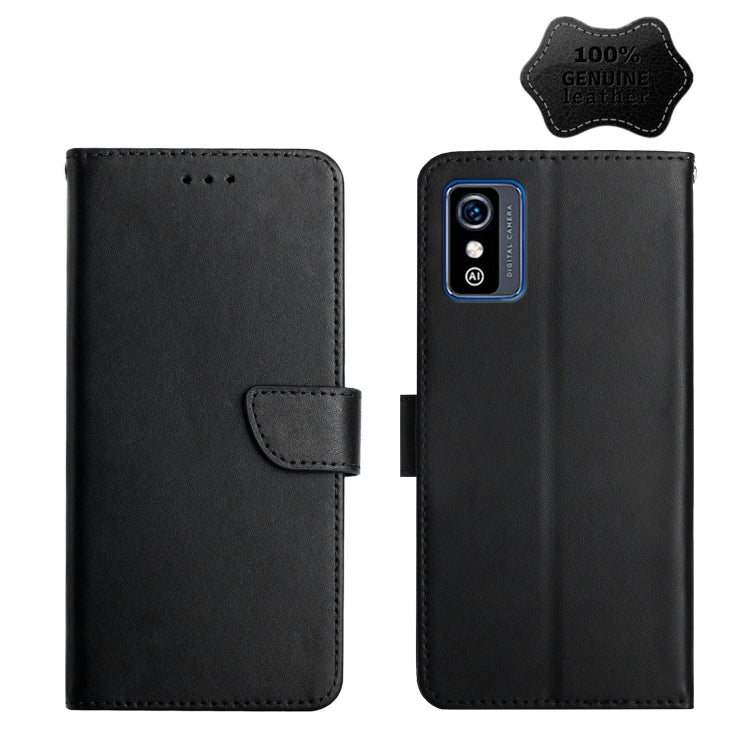 For ZTE Blade L9 Genuine Leather Fingerprint-proof Horizontal Flip Phone Case(Black) - ZTE Cases by PMC Jewellery | Online Shopping South Africa | PMC Jewellery | Buy Now Pay Later Mobicred