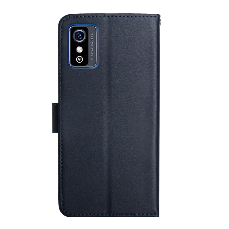 For ZTE Blade L9 Genuine Leather Fingerprint-proof Horizontal Flip Phone Case(Blue) - ZTE Cases by PMC Jewellery | Online Shopping South Africa | PMC Jewellery | Buy Now Pay Later Mobicred