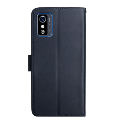 For ZTE Blade L9 Genuine Leather Fingerprint-proof Horizontal Flip Phone Case(Blue) - ZTE Cases by PMC Jewellery | Online Shopping South Africa | PMC Jewellery | Buy Now Pay Later Mobicred