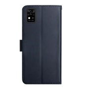 For ZTE Blade A31 Genuine Leather Fingerprint-proof Horizontal Flip Phone Case(Blue)
