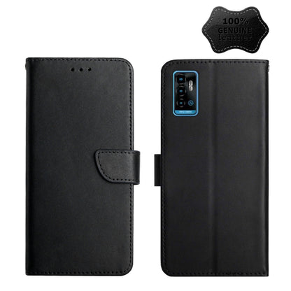 For ZTE Blade A71 Genuine Leather Fingerprint-proof Horizontal Flip Phone Case(Black) - ZTE Cases by PMC Jewellery | Online Shopping South Africa | PMC Jewellery | Buy Now Pay Later Mobicred