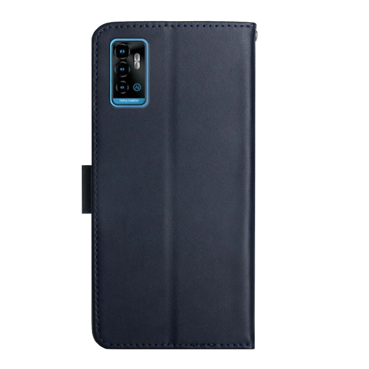 For ZTE Blade A71 Genuine Leather Fingerprint-proof Horizontal Flip Phone Case(Blue) - ZTE Cases by PMC Jewellery | Online Shopping South Africa | PMC Jewellery | Buy Now Pay Later Mobicred