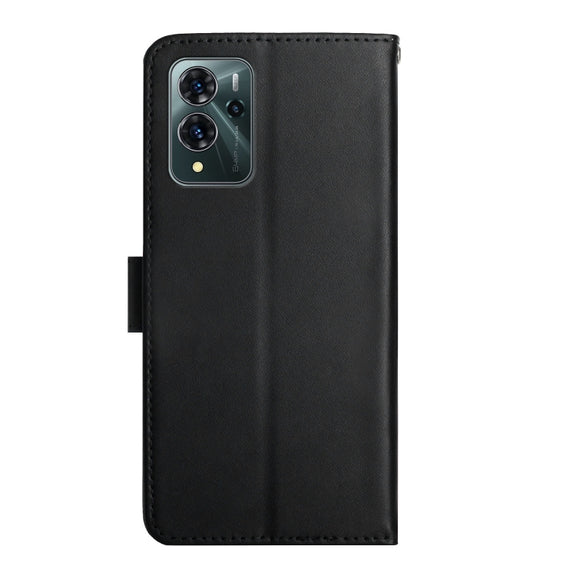 For ZTE Blade V40 Pro Genuine Leather Fingerprint-proof Horizontal Flip Phone Case(Black)