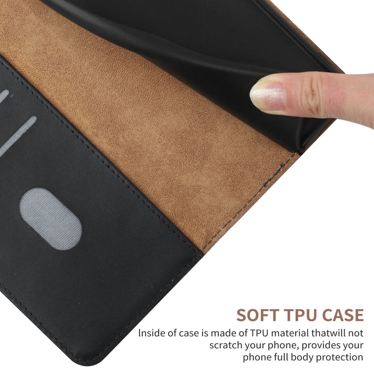 For ZTE Blade V40 Pro Genuine Leather Fingerprint-proof Horizontal Flip Phone Case(Black) - ZTE Cases by PMC Jewellery | Online Shopping South Africa | PMC Jewellery | Buy Now Pay Later Mobicred