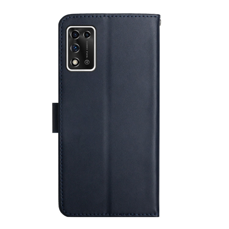 For ZTE Libero 5G II Genuine Leather Fingerprint-proof Horizontal Flip Phone Case(Blue) - ZTE Cases by PMC Jewellery | Online Shopping South Africa | PMC Jewellery | Buy Now Pay Later Mobicred