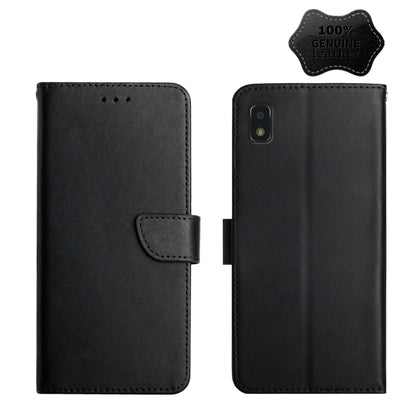 For ZTE Blade L210 Genuine Leather Fingerprint-proof Horizontal Flip Phone Case(Black) - ZTE Cases by PMC Jewellery | Online Shopping South Africa | PMC Jewellery | Buy Now Pay Later Mobicred