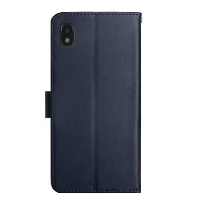 For ZTE Blade L210 Genuine Leather Fingerprint-proof Horizontal Flip Phone Case(Blue) - ZTE Cases by PMC Jewellery | Online Shopping South Africa | PMC Jewellery | Buy Now Pay Later Mobicred