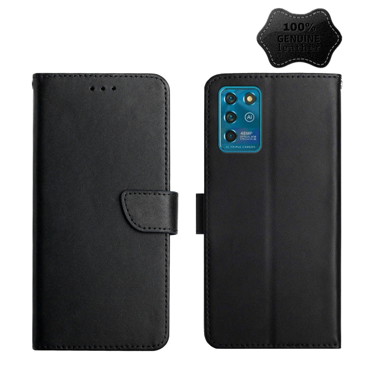 For ZTE Blade V30 Vita Genuine Leather Fingerprint-proof Horizontal Flip Phone Case(Black) - free shipping - PMC TechLife - Order now!
