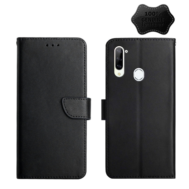 For ZTE Libero 5G Genuine Leather Fingerprint-proof Horizontal Flip Phone Case(Black) - ZTE Cases by PMC Jewellery | Online Shopping South Africa | PMC Jewellery | Buy Now Pay Later Mobicred