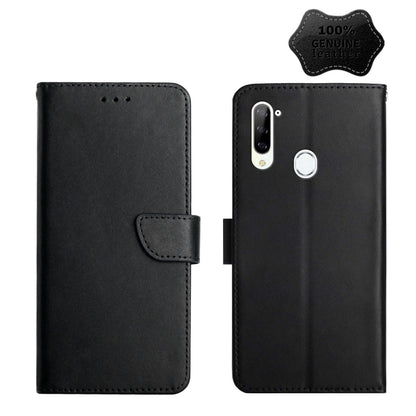 For ZTE Libero 5G Genuine Leather Fingerprint-proof Horizontal Flip Phone Case(Black) - ZTE Cases by PMC Jewellery | Online Shopping South Africa | PMC Jewellery | Buy Now Pay Later Mobicred