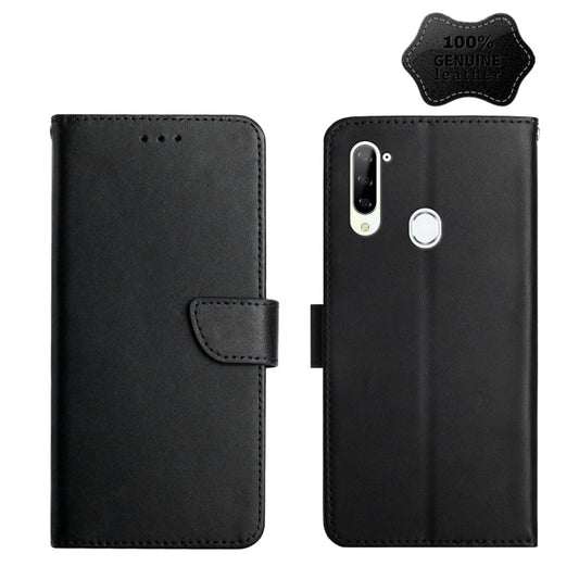 For ZTE Libero 5G Genuine Leather Fingerprint-proof Horizontal Flip Phone Case(Black) - ZTE Cases by PMC Jewellery | Online Shopping South Africa | PMC Jewellery | Buy Now Pay Later Mobicred