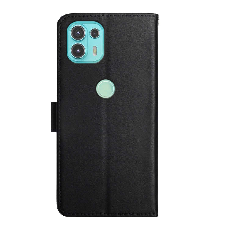 For Motorola Moto Edge 20 Lite Genuine Leather Fingerprint-proof Horizontal Flip Phone Case(Black) - Motorola Cases by PMC TechLife | Online Shopping South Africa | PMC TechLife | Buy Now Pay Later Mobicred