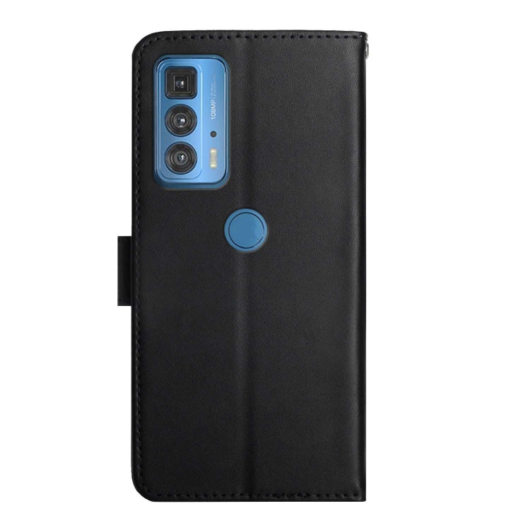 For Motorola Moto Edge 20 Pro Genuine Leather Fingerprint-proof Horizontal Flip Phone Case(Black) - Motorola Cases by PMC TechLife | Online Shopping South Africa | PMC TechLife | Buy Now Pay Later Mobicred
