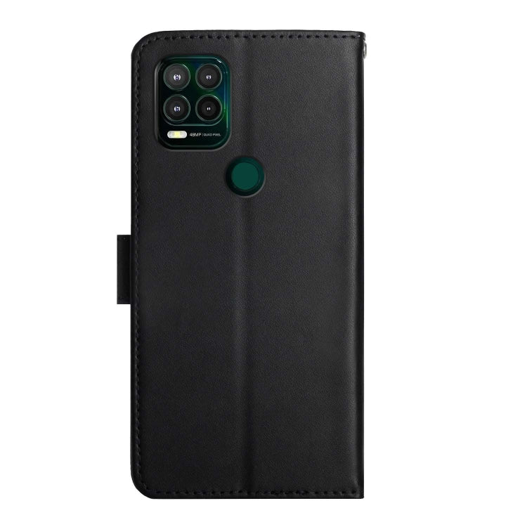 For Motorola Moto G Stylus 5G Genuine Leather Fingerprint-proof Horizontal Flip Phone Case(Black)