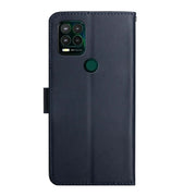 For Motorola Moto G Stylus 5G Genuine Leather Fingerprint-proof Horizontal Flip Phone Case(Blue)