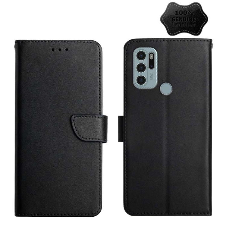 For Motorola Moto G60s Genuine Leather Fingerprint-proof Horizontal Flip Phone Case(Black) - free shipping - PMC TechLife - Order now!