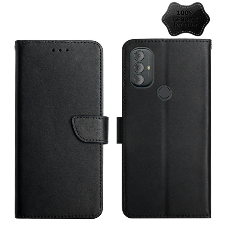 For Motorola Moto G Power 2022 Genuine Leather Fingerprint-proof Horizontal Flip Phone Case(Black) - free shipping - PMC TechLife - Order now!
