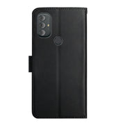For Motorola Moto G Power 2022 Genuine Leather Fingerprint-proof Horizontal Flip Phone Case(Black)