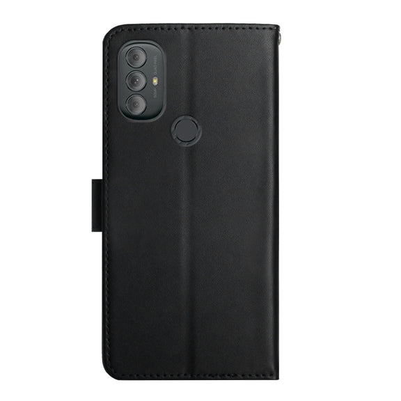 For Motorola Moto G Power 2022 Genuine Leather Fingerprint-proof Horizontal Flip Phone Case(Black)