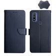 For Motorola Moto G Pure 2021 Genuine Leather Fingerprint-proof Horizontal Flip Phone Case(Blue) - Motorola Cases by PMC TechLife | Online Shopping South Africa | PMC TechLife | Buy Now Pay Later Mobicred