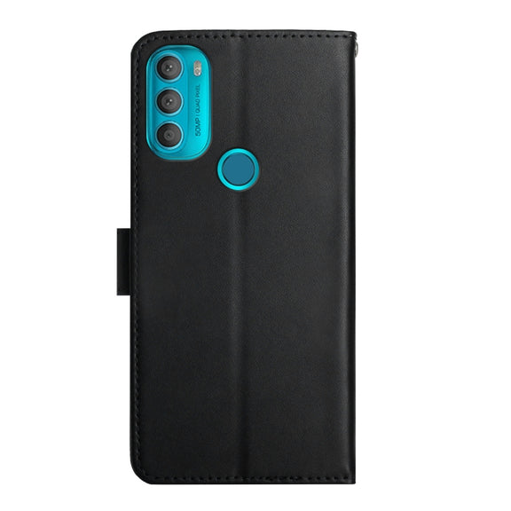 For Motorola Moto G71 5G Genuine Leather Fingerprint-proof Horizontal Flip Phone Case(Black)