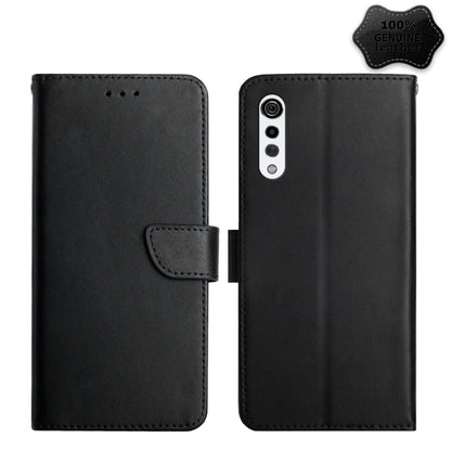 For LG Velvet 2 Pro Genuine Leather Fingerprint-proof Flip Phone Case(Black) - LG Cases by PMC Jewellery | Online Shopping South Africa | PMC Jewellery | Buy Now Pay Later Mobicred