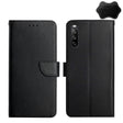 For Sony Xperia 10 III Genuine Leather Fingerprint-proof Flip Phone Case(Black) - Sony Cases by PMC TechLife | Online Shopping South Africa | PMC TechLife | Buy Now Pay Later Mobicred