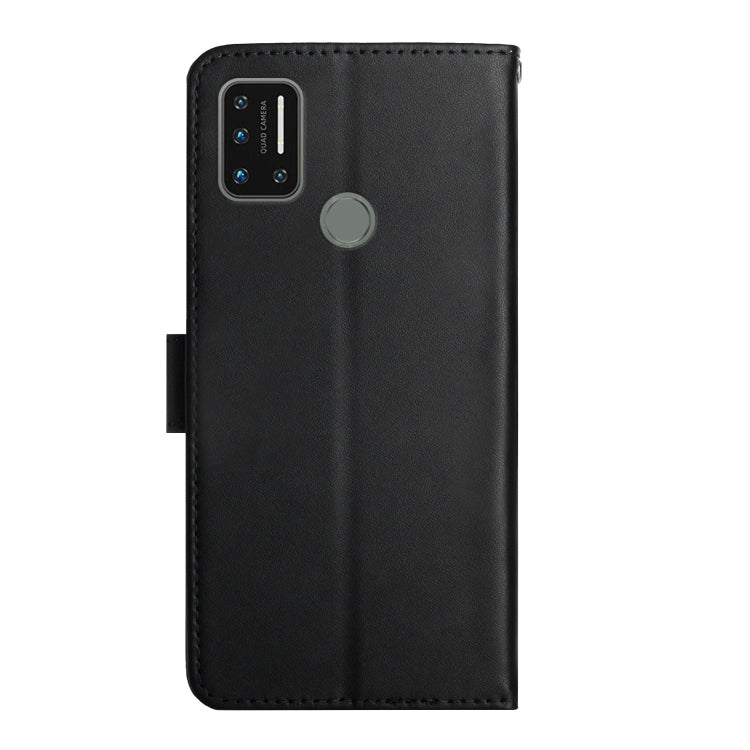 For UMIDIGI A7 Pro Genuine Leather Fingerprint-proof Flip Phone Case(Black)