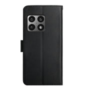 For OnePlus 10 Pro Genuine Leather Fingerprint-proof Horizontal Flip Phone Case(Black)