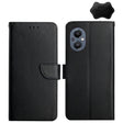 For OnePlus Nord N20 5G Genuine Leather Fingerprint-proof Horizontal Flip Phone Case(Black) - OnePlus Cases by PMC TechLife | Online Shopping South Africa | PMC TechLife | Buy Now Pay Later Mobicred