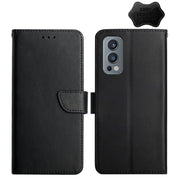 For OnePlus Nord 2 5G Genuine Leather Fingerprint-proof Horizontal Flip Phone Case(Black)