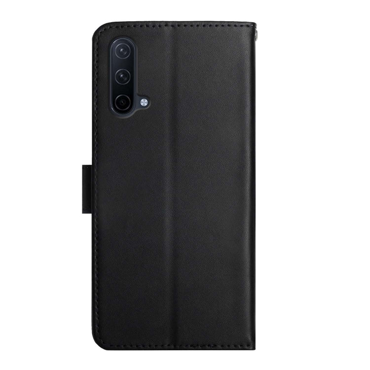 For OnePlus Nord CE 5G Genuine Leather Fingerprint-proof Horizontal Flip Phone Case(Black) - OnePlus Cases by PMC TechLife | Online Shopping South Africa | PMC TechLife | Buy Now Pay Later Mobicred