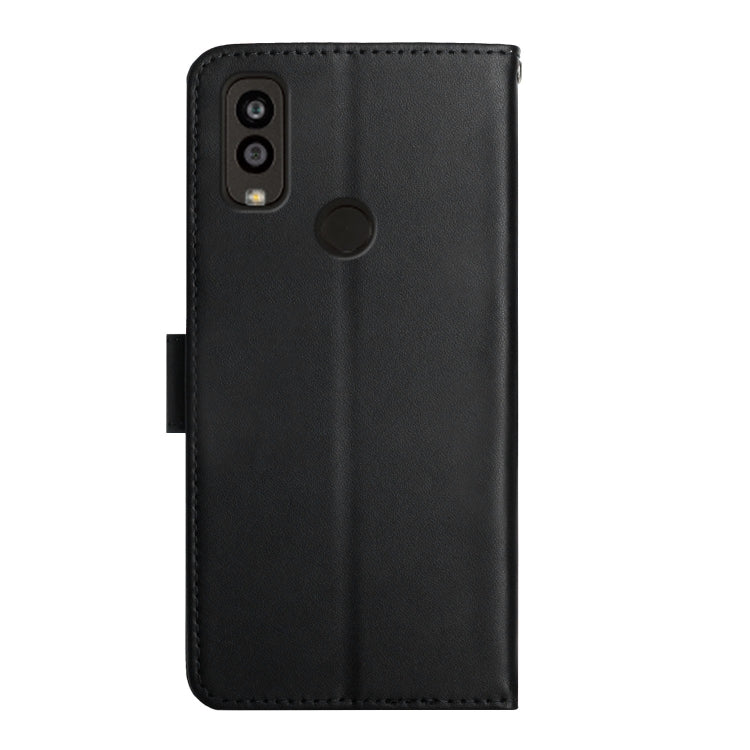 For Kyocera Android One S9 Genuine Leather Fingerprint-proof Flip Phone Case(Black) - More Brand by PMC TechLife | Online Shopping South Africa | PMC TechLife | Buy Now Pay Later Mobicred