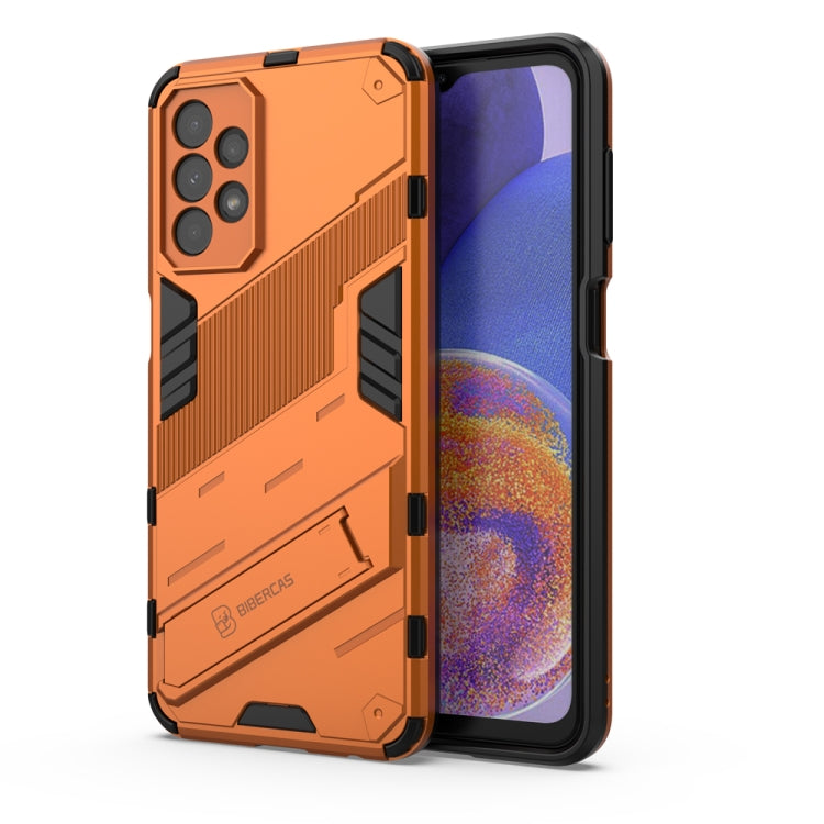 For Samsung Galaxy A23 Punk Armor 2 in 1 PC + TPU Shockproof Phone Case with Invisible Holder(Orange) - Galaxy Phone Cases by PMC TechLife | Online Shopping South Africa | PMC TechLife | Buy Now Pay Later Mobicred