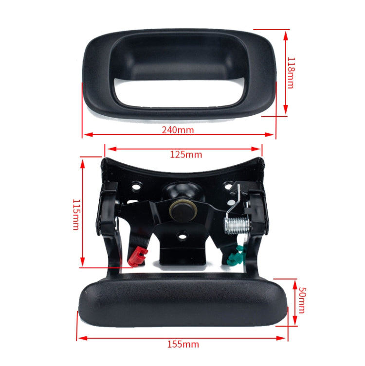 A6847 Car Tailgate Hinge Repair Kit 11570162 for GMC / Chevrolet - Others by PMC TechLife | Online Shopping South Africa | PMC TechLife | Buy Now Pay Later Mobicred
