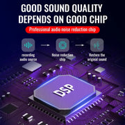 Q66 Heart Pendant Smart HD Noise Reduction Voice Control Recording Pen, Capacity:64GB