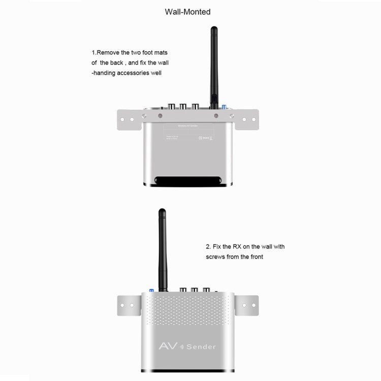 Measy AV530-2 5.8GHz Wireless Audio / Video Transmitter + 2 Receiver, Transmission Distance: 300m, EU Plug - Set Top Box & Accessories by Measy | Online Shopping South Africa | PMC TechLife | Buy Now Pay Later Mobicred