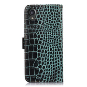 For Kyocera Digno BX2 Crocodile Top Layer Cowhide Leather Phone Case(Green)