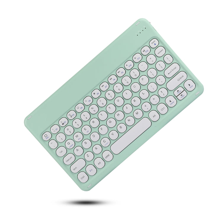 X4 Universal Round Keys Panel Spray Color Bluetooth Keyboard(Mint Green) - Universal Keyboard by PMC TechLife | Online Shopping South Africa | PMC TechLife