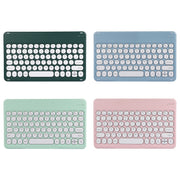 X4 Universal Round Keys Panel Spray Color Bluetooth Keyboard(Black + White)