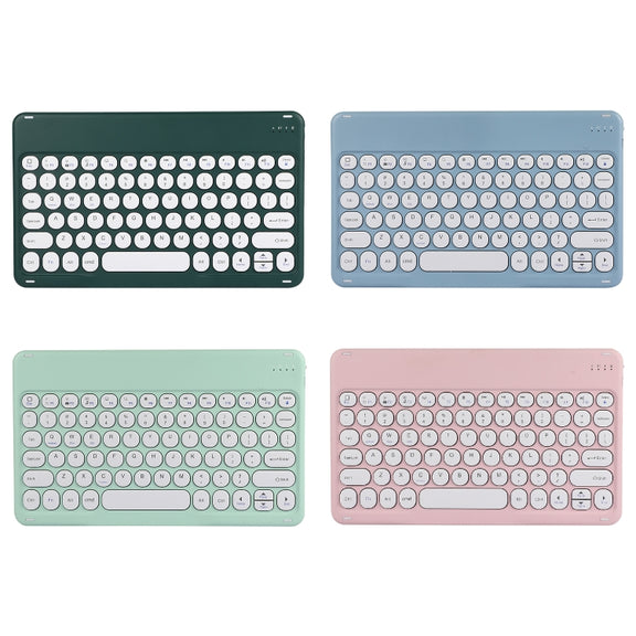 X4 Universal Round Keys Panel Spray Color Bluetooth Keyboard(Black + White)