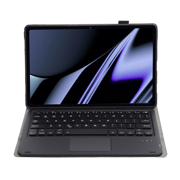 OP11-A Lambskin Texture Ultra-thin Bluetooth Keyboard Leather Case with Touchpad For OPPO Pad 11 inch(Black) - OPPO Keyboard by PMC TechLife | Online Shopping South Africa | PMC TechLife | Buy Now Pay Later Mobicred
