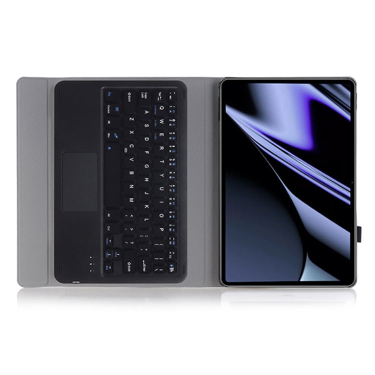 OP11-A Lambskin Texture Ultra-thin Bluetooth Keyboard Leather Case with Touchpad For OPPO Pad 11 inch(Black) - OPPO Keyboard by PMC TechLife | Online Shopping South Africa | PMC TechLife | Buy Now Pay Later Mobicred
