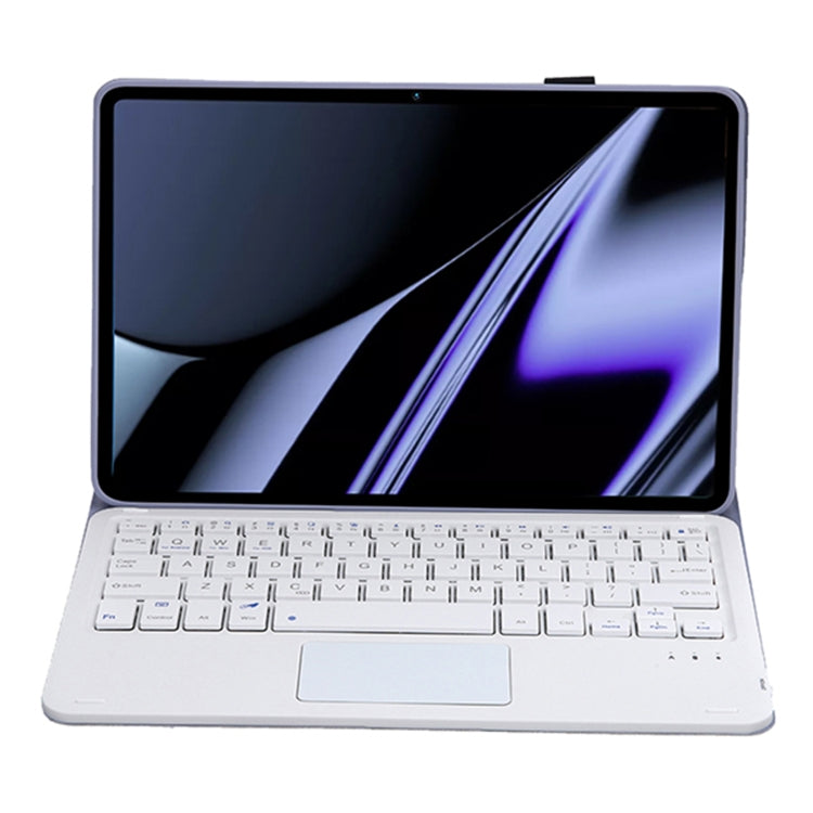 OP11-A Lambskin Texture Ultra-thin Bluetooth Keyboard Leather Case with Touchpad For OPPO Pad 11 inch(Purple) - Others Keyboard by PMC TechLife | Online Shopping South Africa | PMC TechLife | Buy Now Pay Later Mobicred