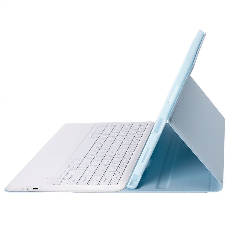 A800B Candy Color Detachable Bluetooth Keyboard Case with Pen Slot for Samsung Galaxy Tab S8+  / S7+ / S7 FE(Ice Blue) - Samsung Keyboard by PMC TechLife | Online Shopping South Africa | PMC TechLife