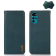 For Motorola Moto G22 KHAZNEH Nappa Top Layer Cowhide Leather Phone Case(Green) - Motorola Cases by PMC TechLife | Online Shopping South Africa | PMC TechLife | Buy Now Pay Later Mobicred