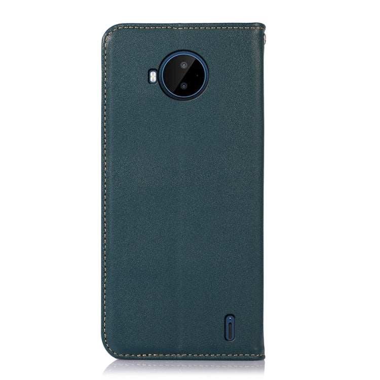 For Nokia C20 Plus KHAZNEH Nappa Top Layer Cowhide Leather Phone Case(Green) - Nokia Cases by PMC TechLife | Online Shopping South Africa | PMC TechLife | Buy Now Pay Later Mobicred