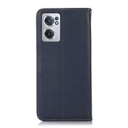 For OnePlus Nord CE 2 5G KHAZNEH Nappa Top Layer Cowhide Leather Phone Case(Blue)
