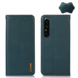 For Sony Xperia 1 IV KHAZNEH Nappa Top Layer Cowhide Leather Phone Case(Green) - Sony Cases by PMC TechLife | Online Shopping South Africa | PMC TechLife | Buy Now Pay Later Mobicred
